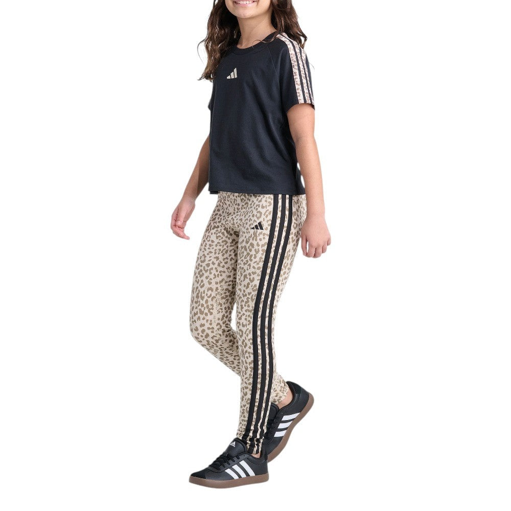 Detached Waistband 3-Stripes Printed Legging (Youth)