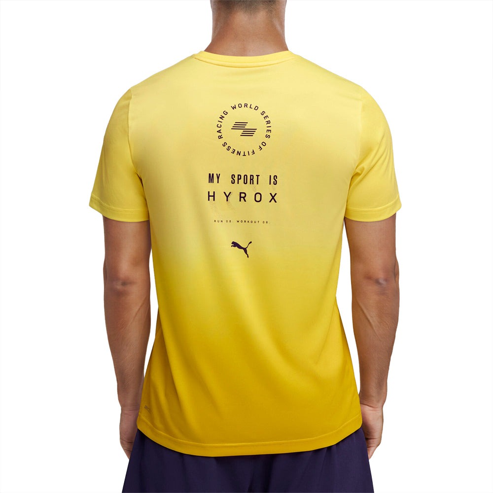 PUMA X HYROX Graphic Crew Neck Short Sleeve Athletic T-Shirt