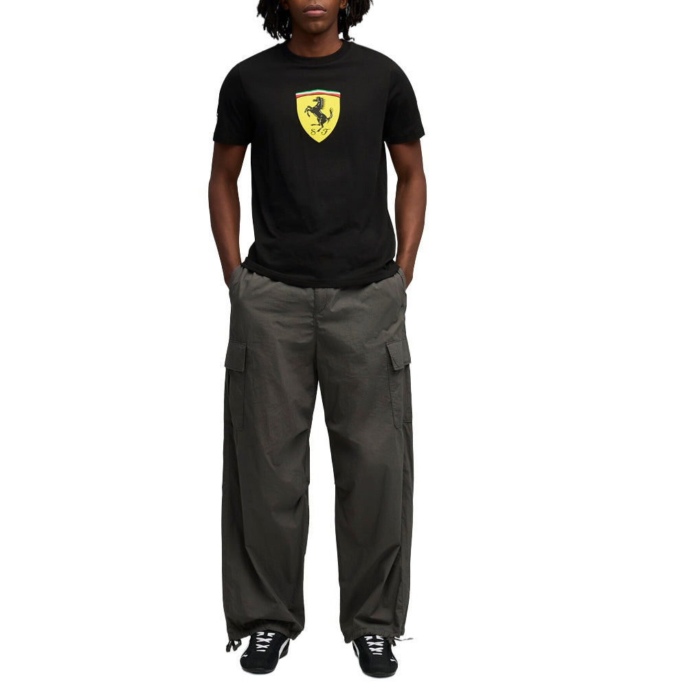 Scuderia Ferrari Sportswear Colored Shield Graphic Crew Neck Short Sleeve T-Shirt