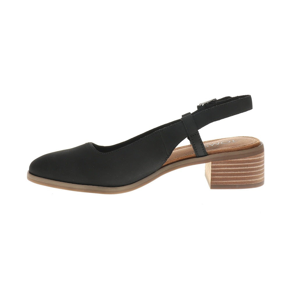 Jaclyn Square Toe Slingback Heels
