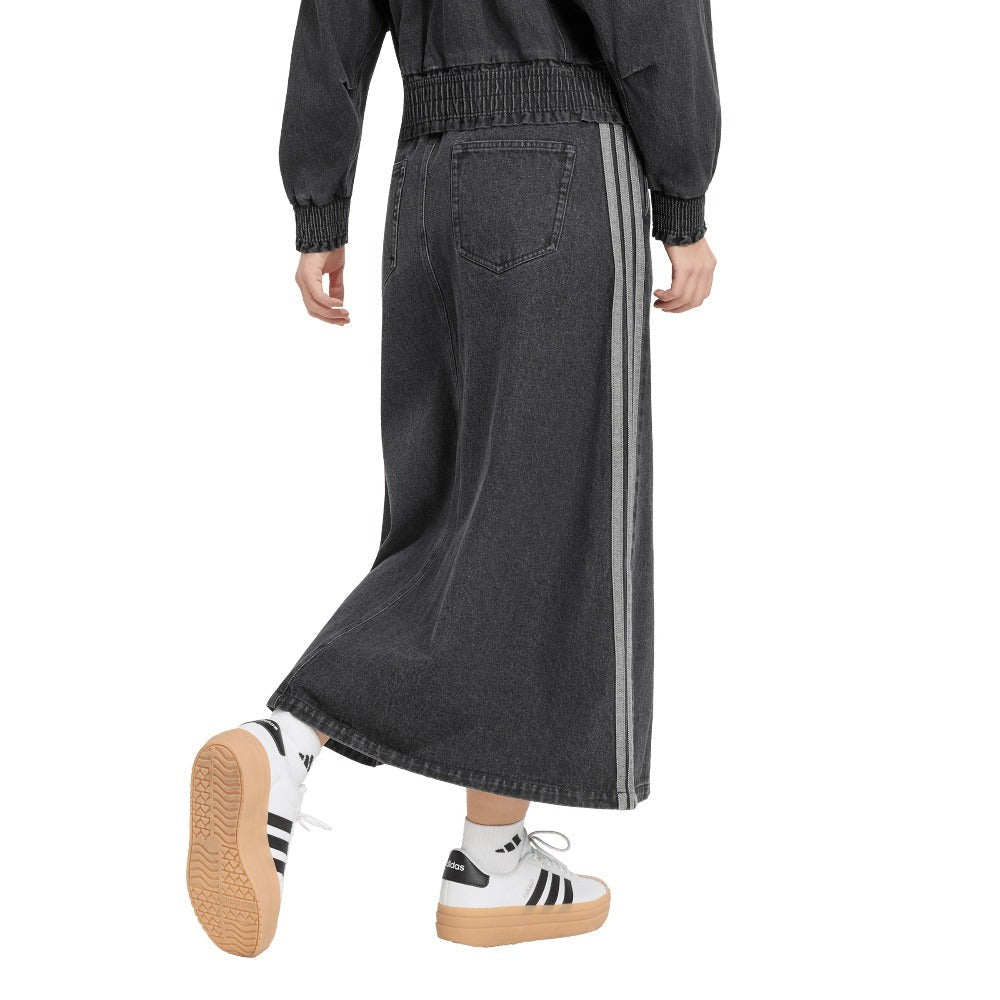 Stadium Washed Denim Loose Fit Skirt