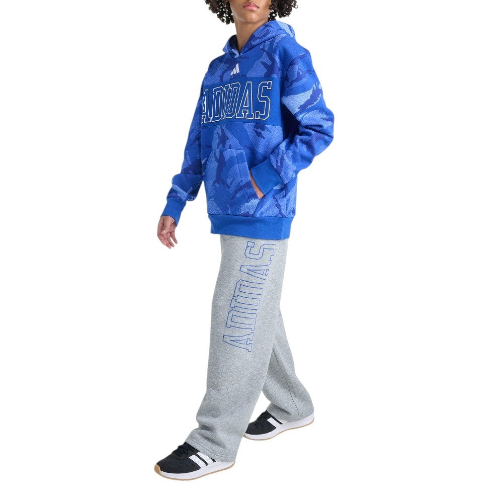 Elastic Waistband Collegiate Graphic Heather Joggers