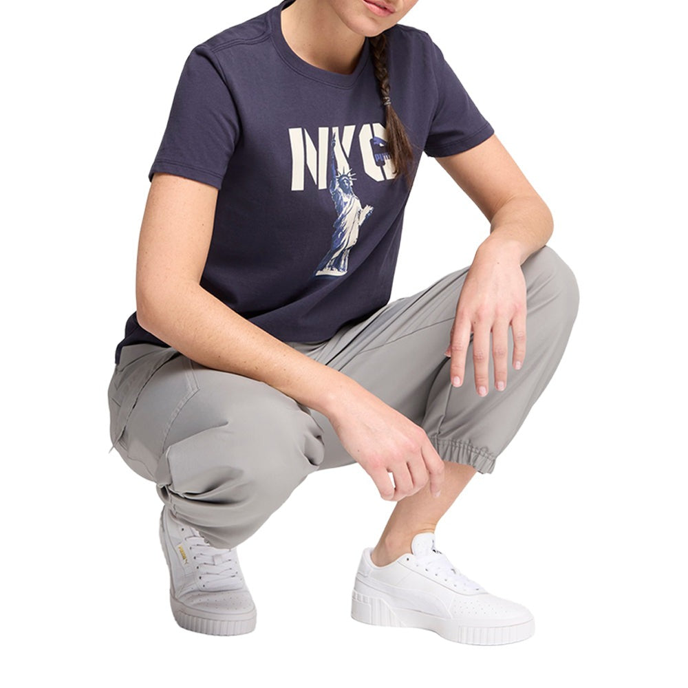 Graphics NYC Big Liberty Crew Neck Short Sleeve T-Shirt