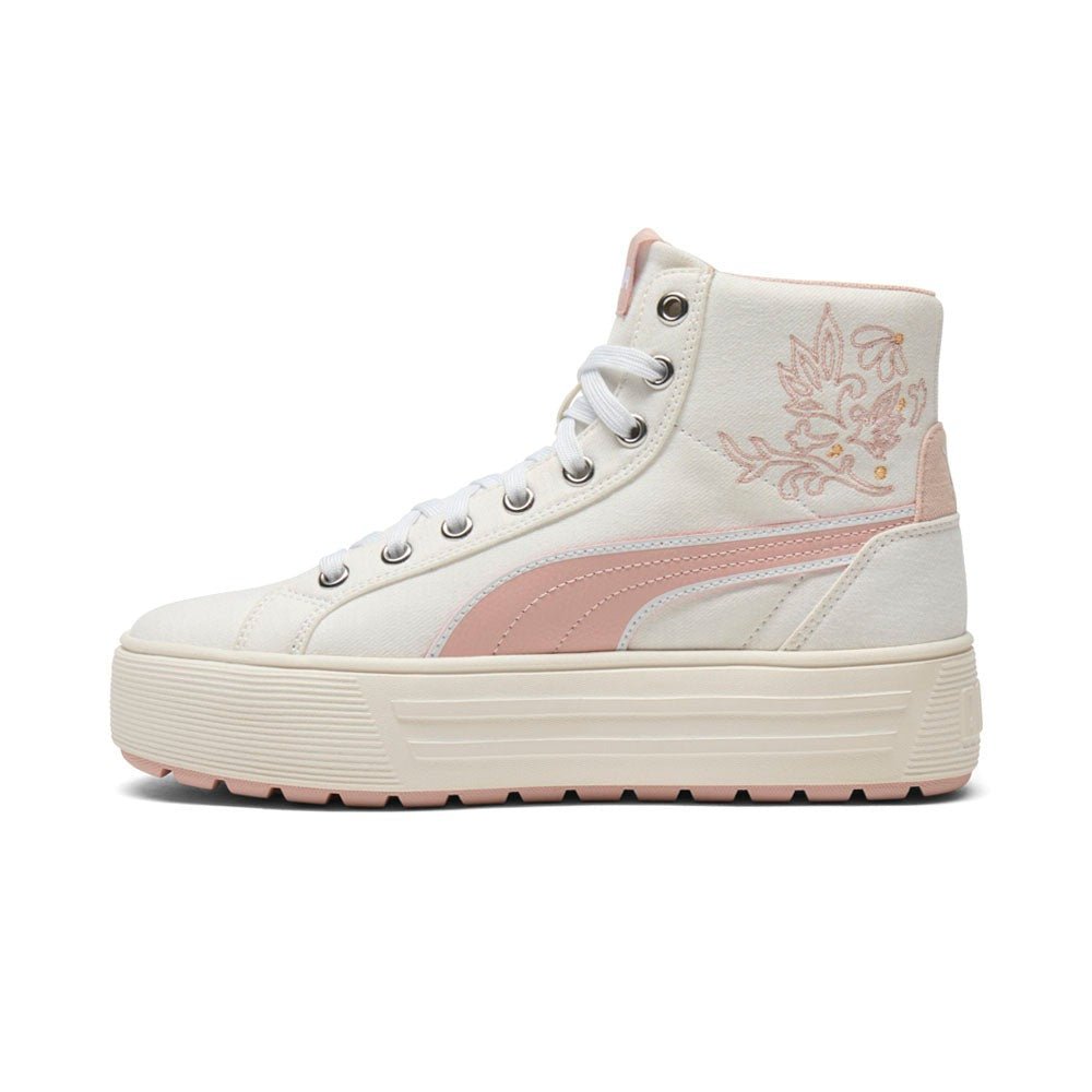 Kaia 2 Mid Novelty Flower Platform Lace Up Sneakers