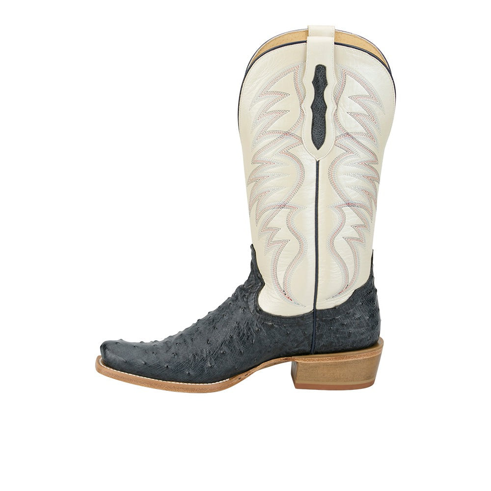 Ranchero Tyler Ostrich Square Toe Cowboy Boots