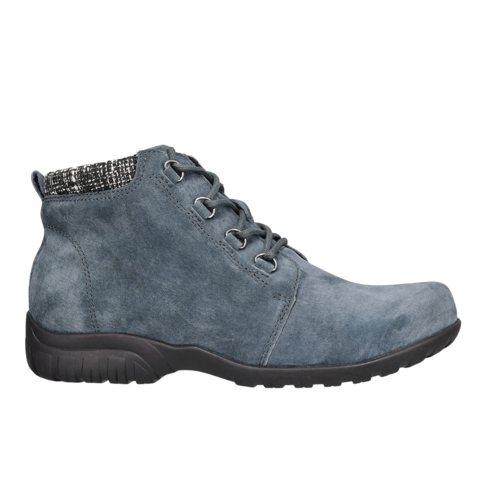 Delaney Round Toe Lace Up Zippered Booties