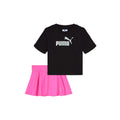 2 Piece Cotton Jersey Crew Neck Short Sleeve T-Shirt & Skort Set (Infant)