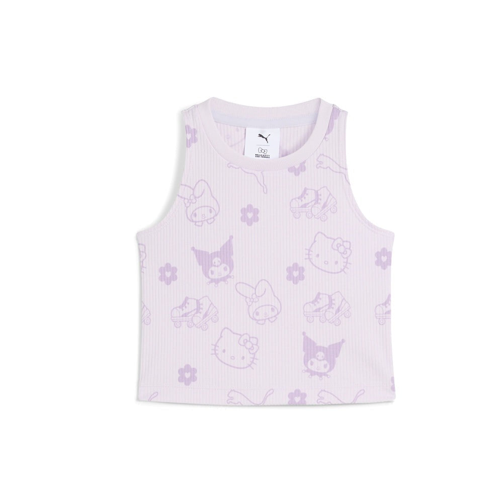 PUMA X HELLO KITTY Ribbed Crew Neck Tank Top (Toddler)