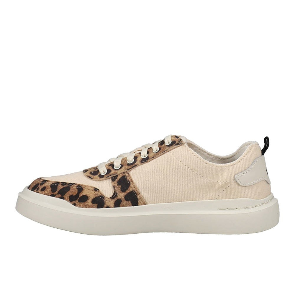 Grandpro Rally Canvas Court Leopard Slip On Sneakers