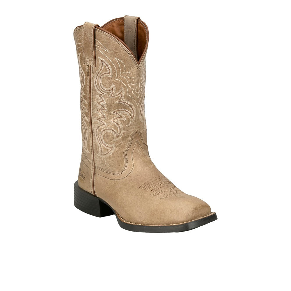 Stampede Della Square Toe Pull On Cowboy Boots