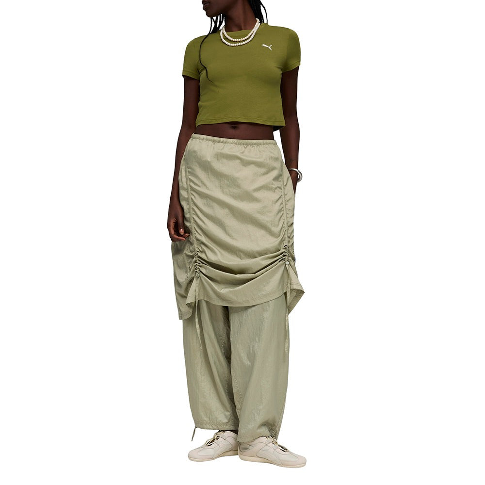 Wardrobe Essentials Cropped Crew Neck Short Sleeve T-Shirt