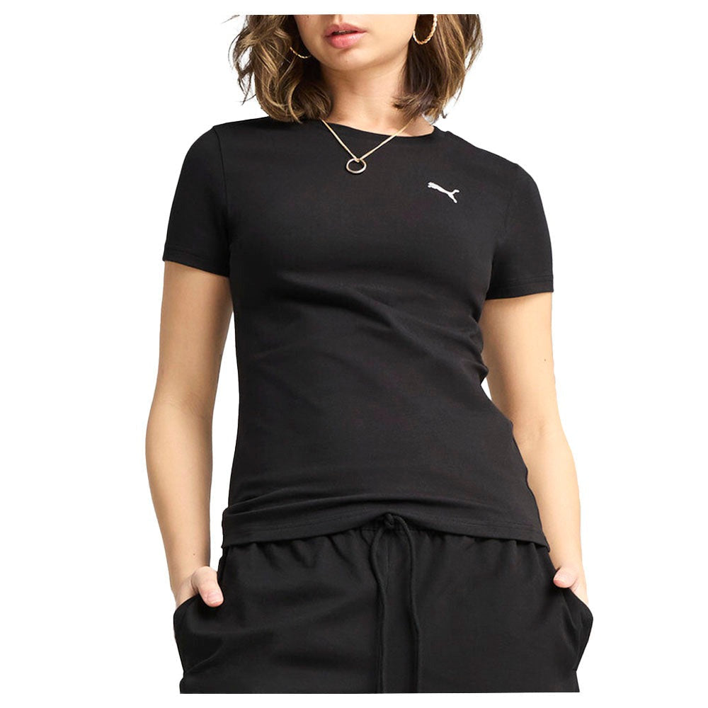 Wardrobe Essentials Slim Crew Neck Short Sleeve T-Shirt