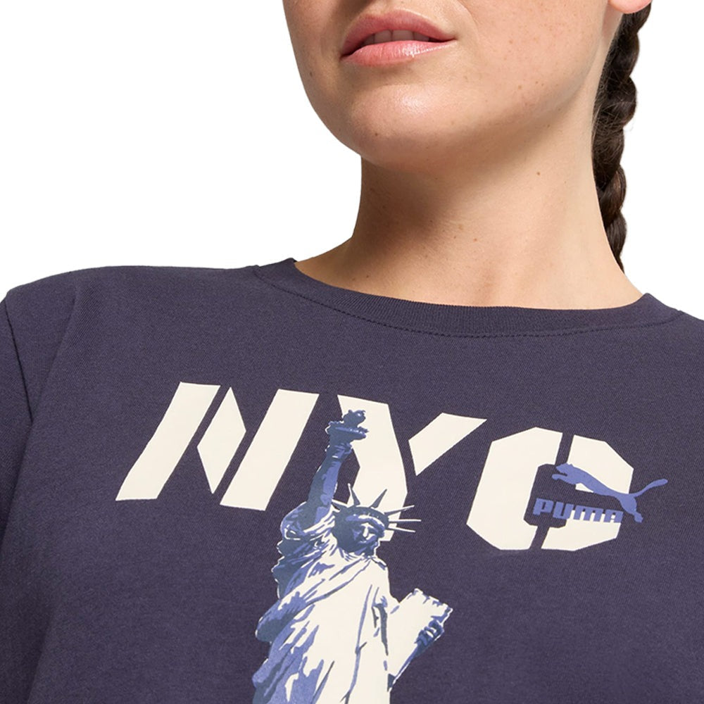 Graphics NYC Big Liberty Crew Neck Short Sleeve T-Shirt