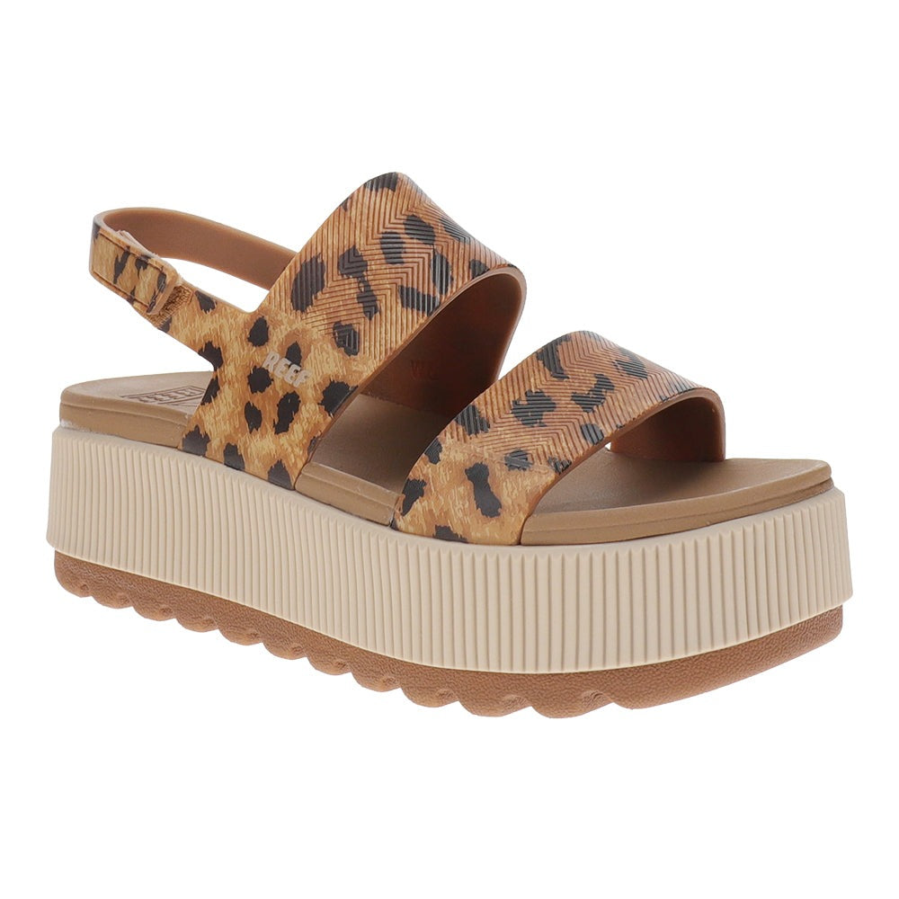Water Vista Higher Leopard Platform Sandals