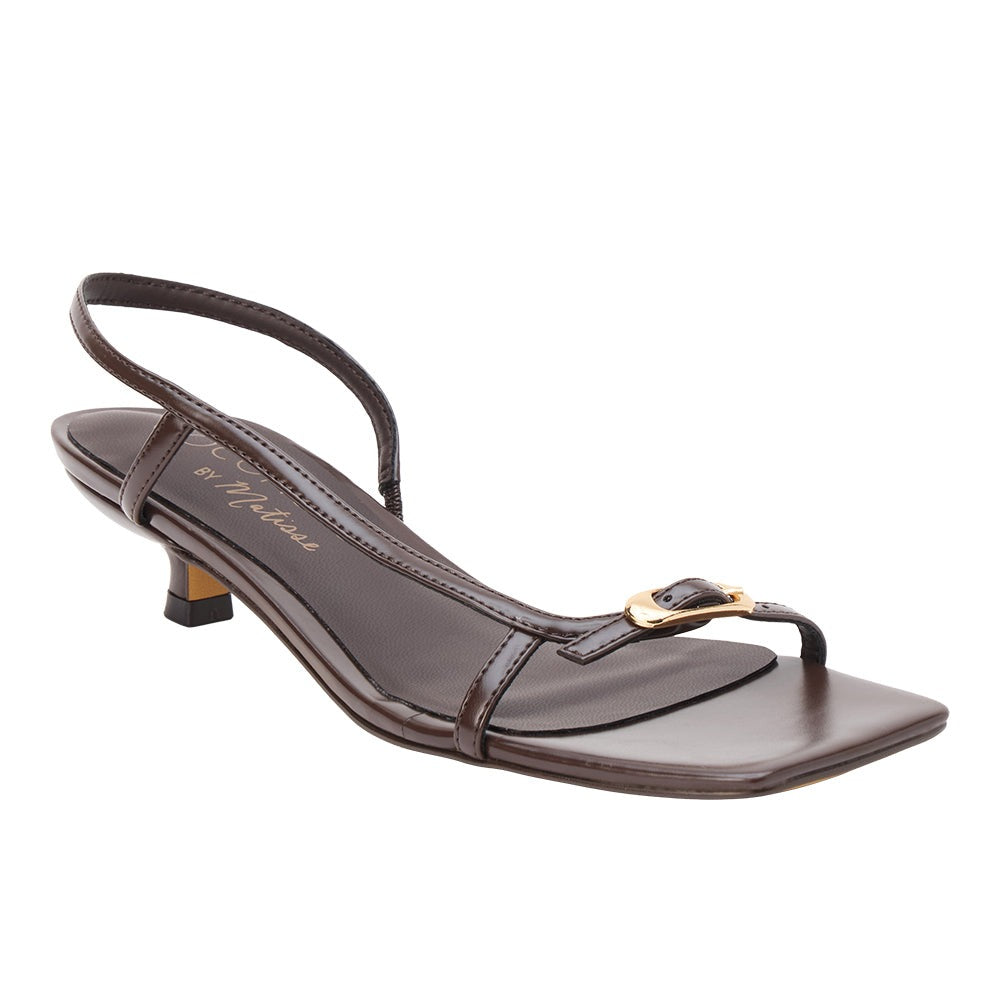 Fernando Kitten Heel Slingback Sandals