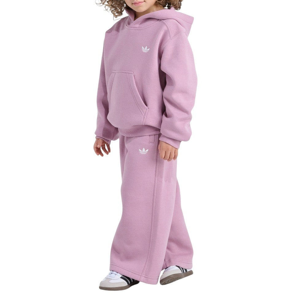 Originals 2-Piece Long Sleeve Hooded Essential Fleece Pullover and Wide Leg Pant Set