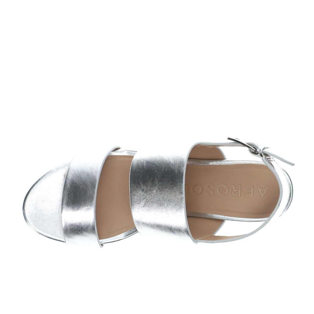 Camilia Metallic Block Heel Sandals