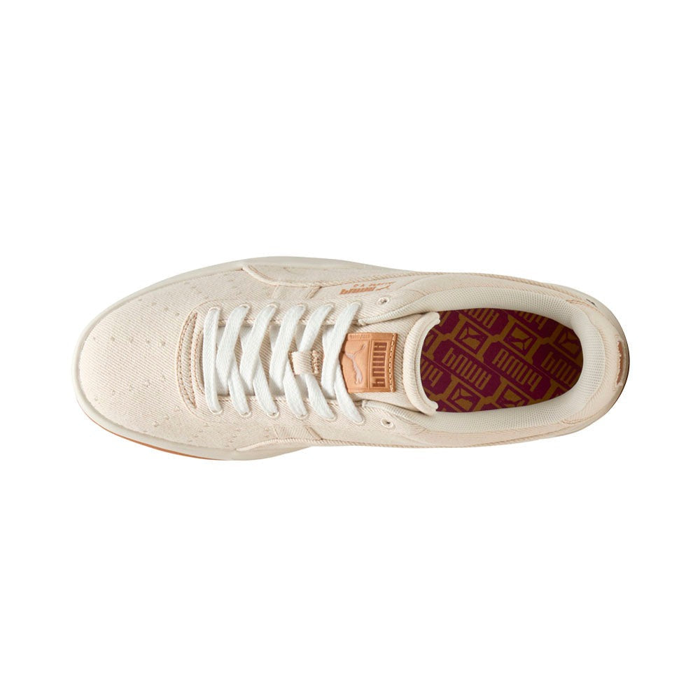GV Special White Denim Lace Up Sneakers