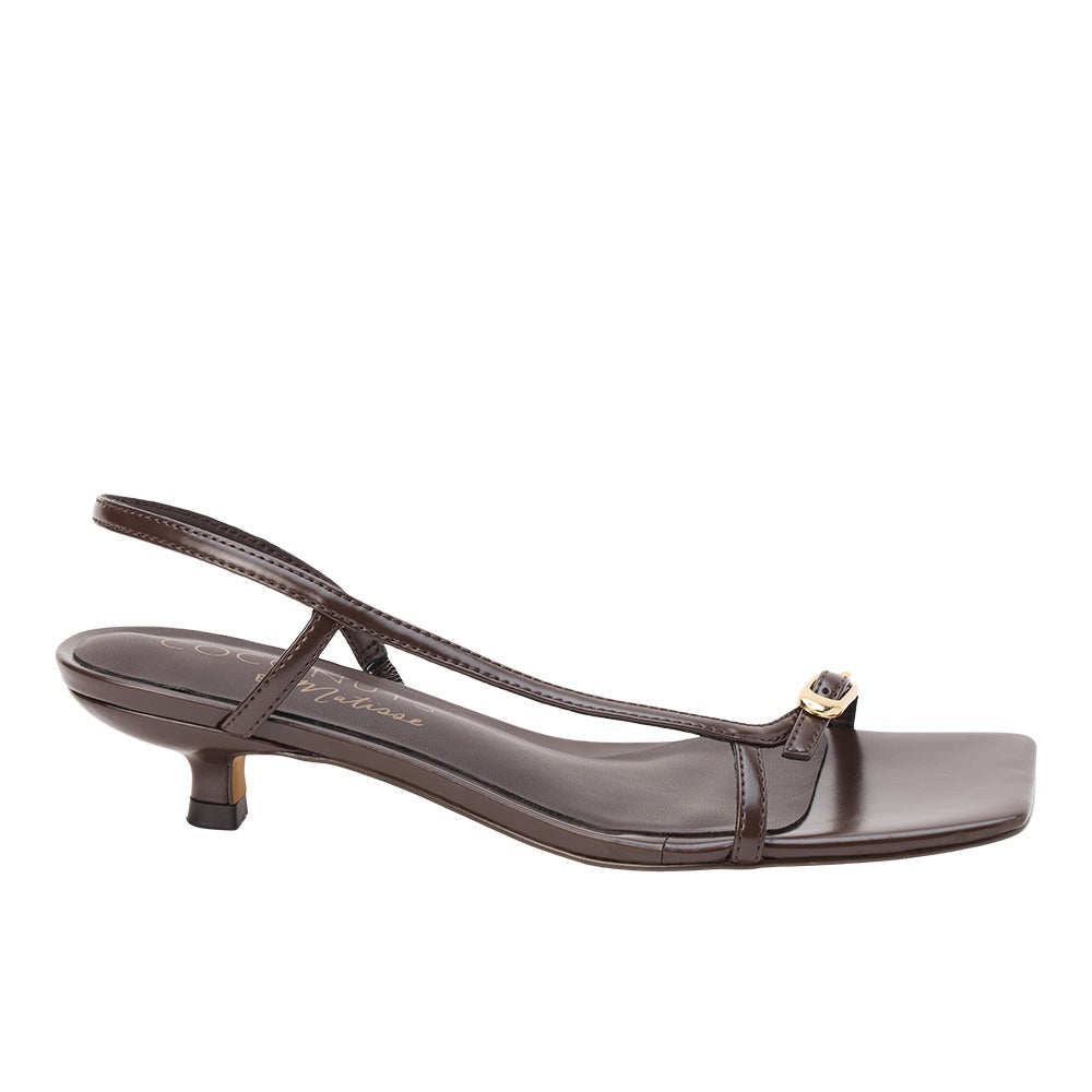 Fernando Kitten Heel Slingback Sandals