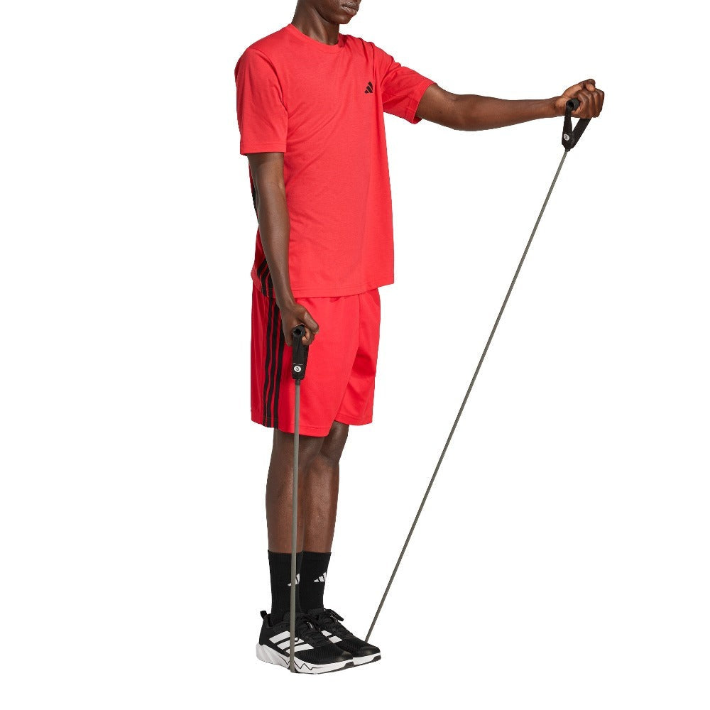 Workout Essentials Base 3-Stripes Pique Short 9-Inch