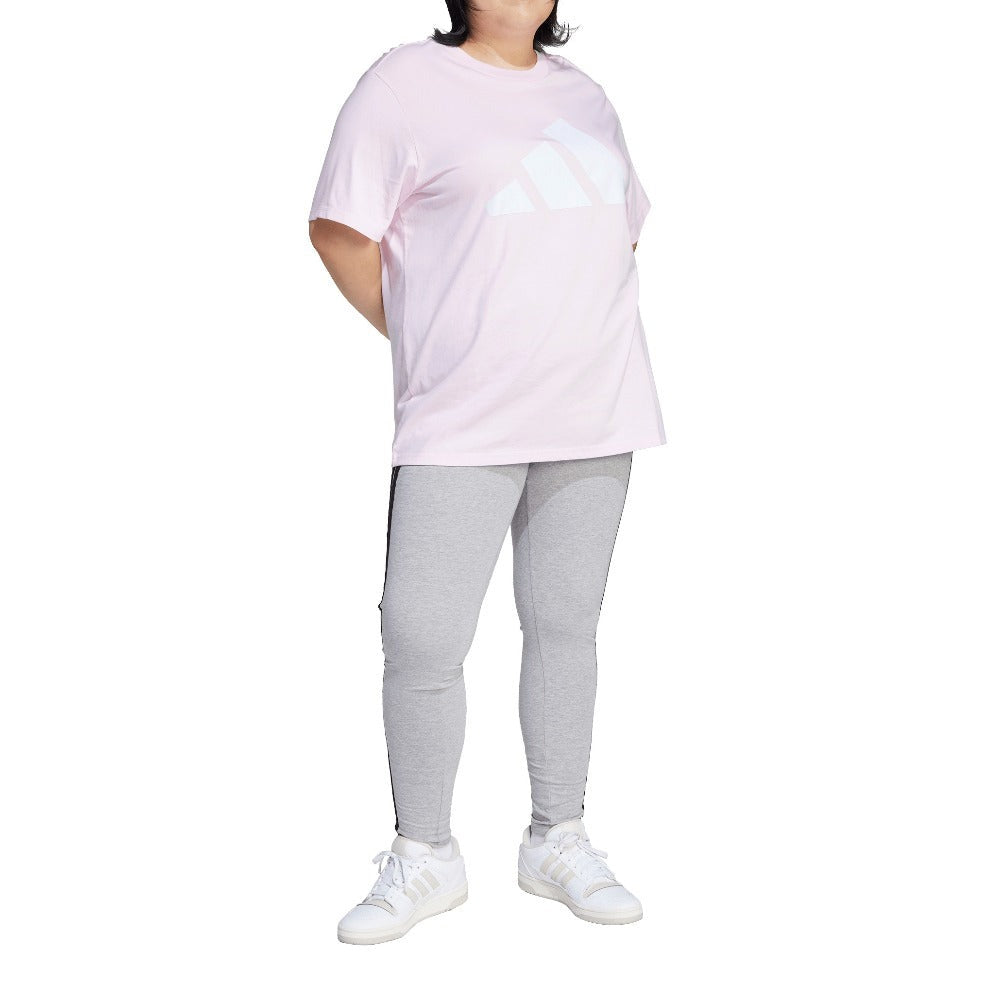 Essentials 3-Stripes Cotton Leggings (Plus Size)