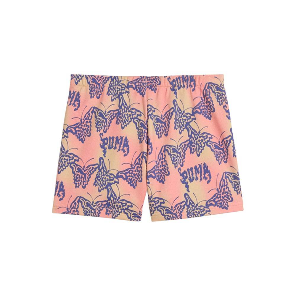 Butterfly Vibe All Over Print High Waist Shorts (Youth)