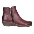 Waverly Round Toe Wedge Zippered Booties
