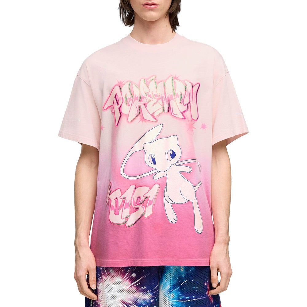 PUMA X POKÉMON Hoops Shiny Mew Graphic Crew Neck Short Sleeve T-Shirt