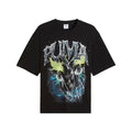 Vintage Cat Boxy Crew Neck Short Sleeve T-Shirt