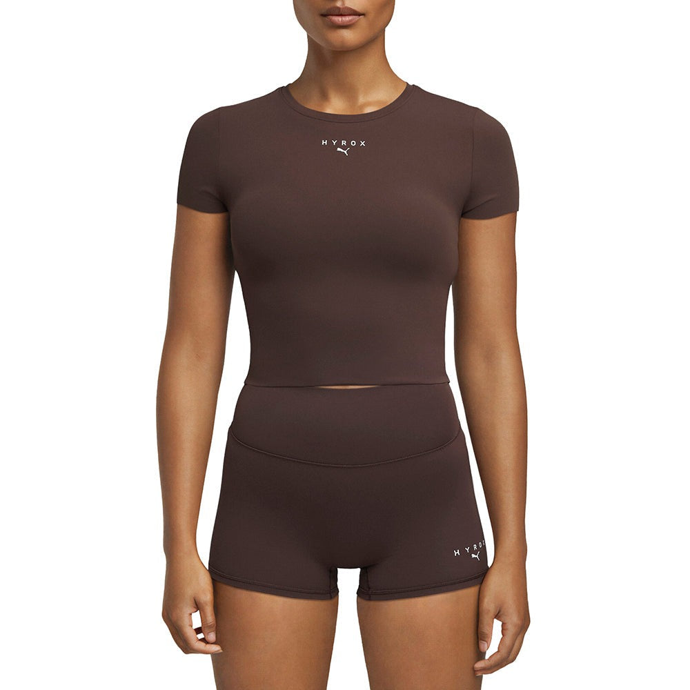 PUMA x HYROX Shapeluxe Crew Neck Short Sleeve Crop T-Shirt