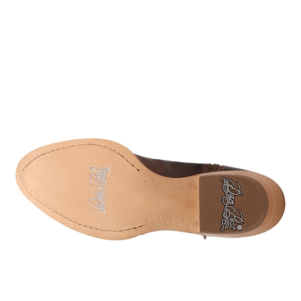 Rustic Charm Round Toe Zippered Cowboy Boots
