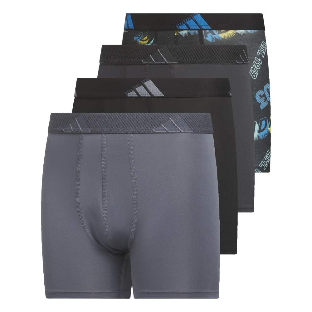 Microfiber Graphic 4-Pack Boxer Briefs Kids
