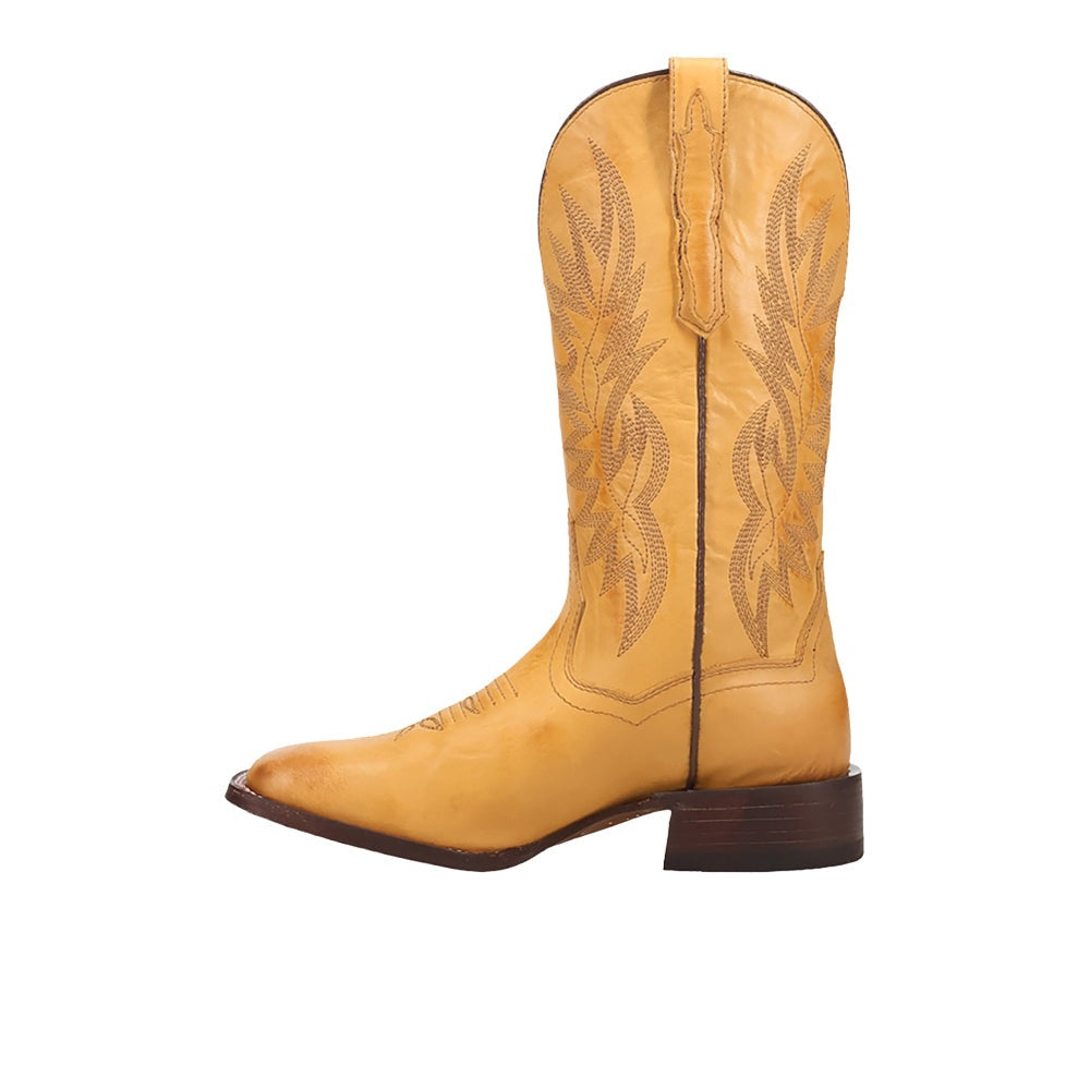 Selena Embroidered Square Toe Pull On Cowboy Boots
