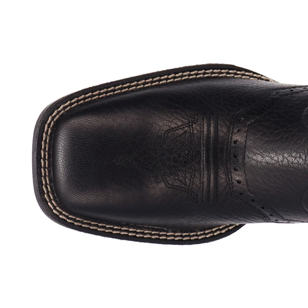 Burnham Square Toe Pull On Cowboy Boots