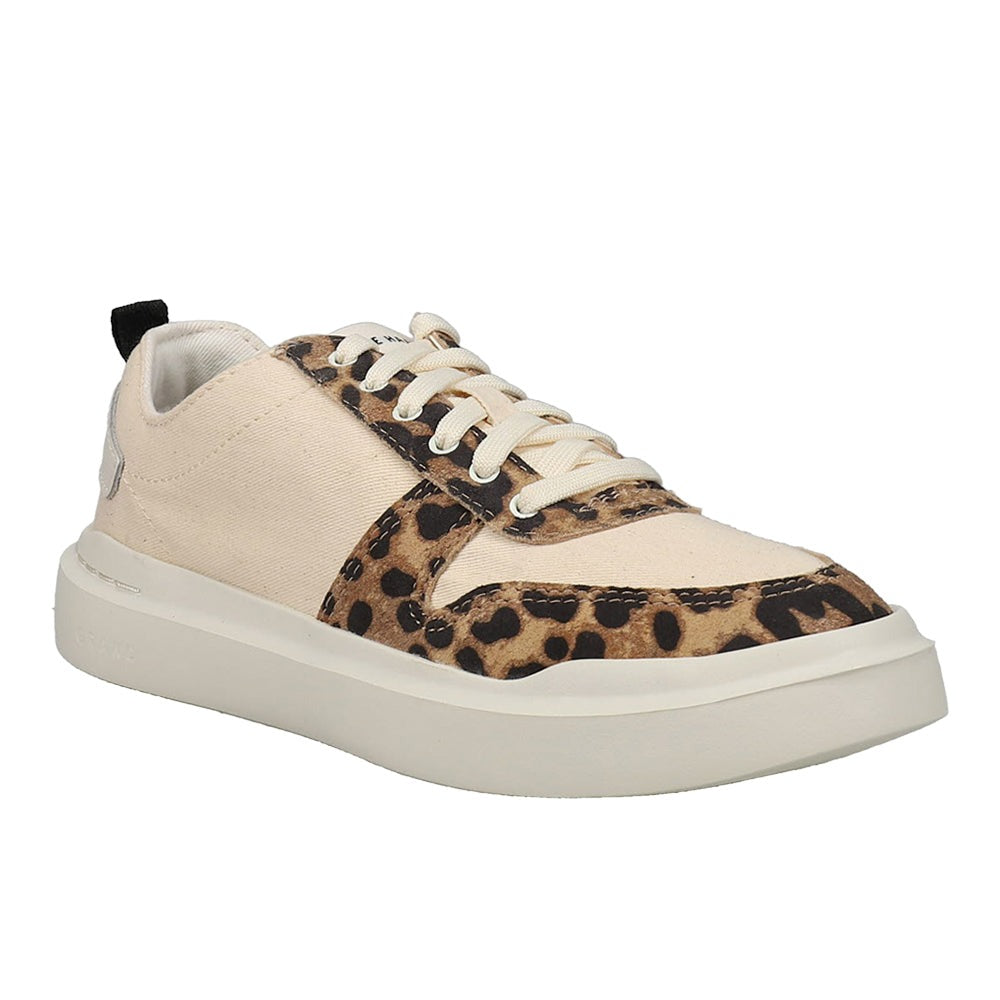 Grandpro Rally Canvas Court Leopard Slip On Sneakers