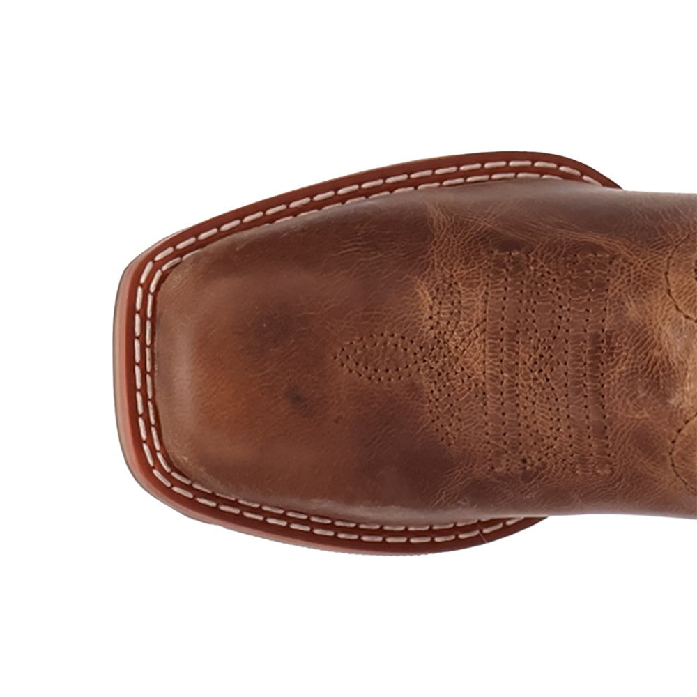 Salina Leather Square Toe Pull On Cowboy Boots (Little Kid - Big Kid)