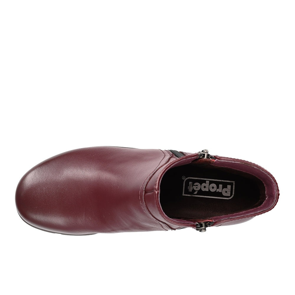 Waverly Round Toe Wedge Zippered Booties