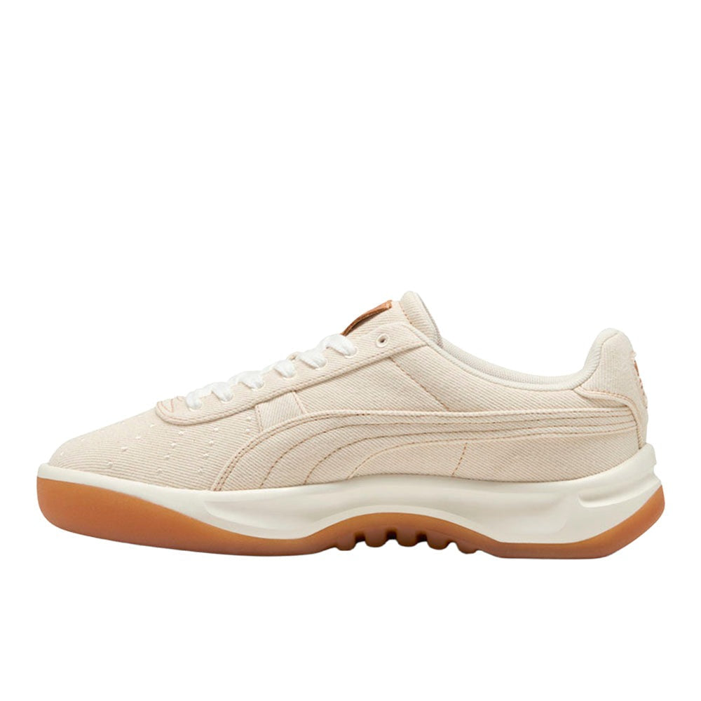 GV Special White Denim Lace Up Sneakers