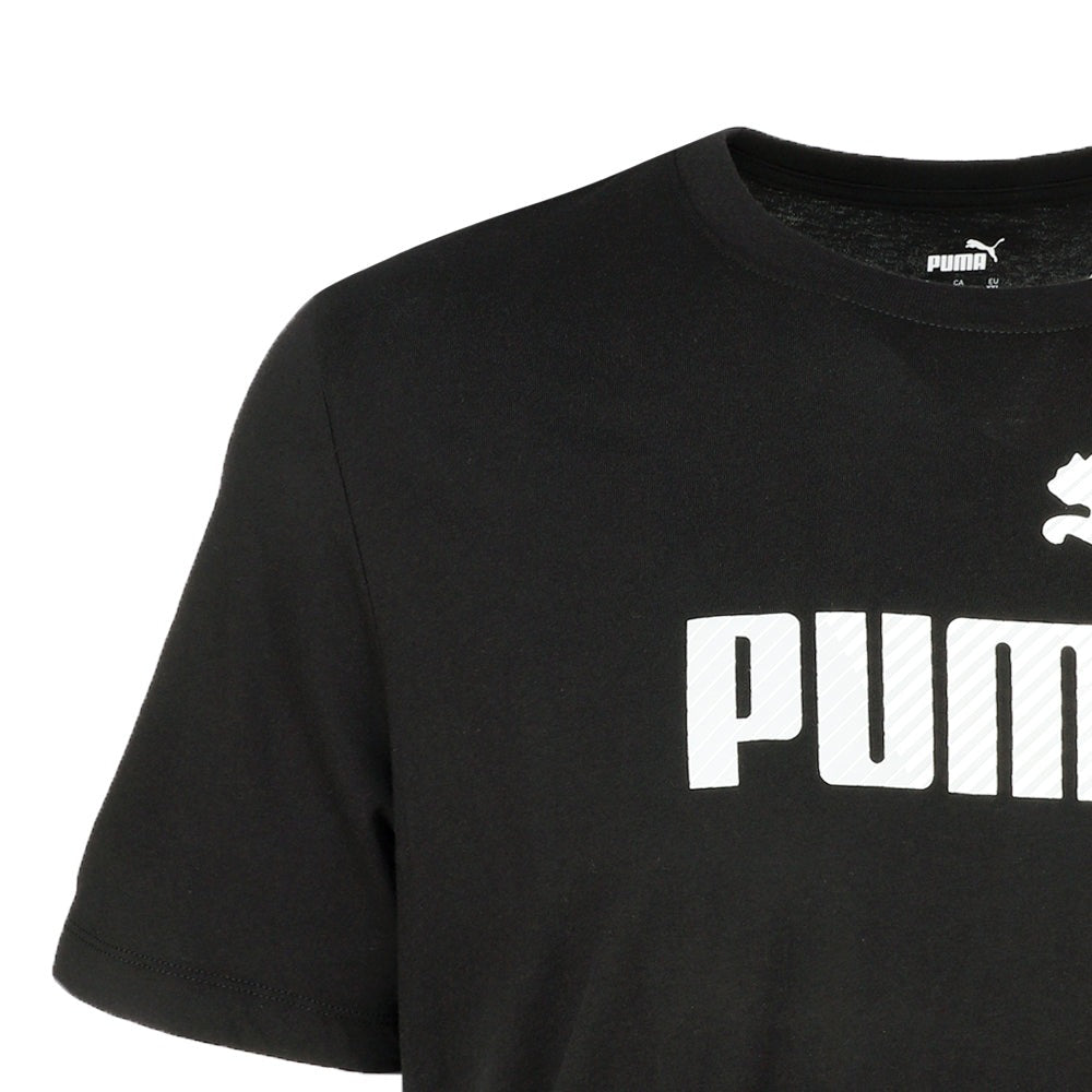 Linear Crew Neck Short Sleeve Big and Tall T-Shirt