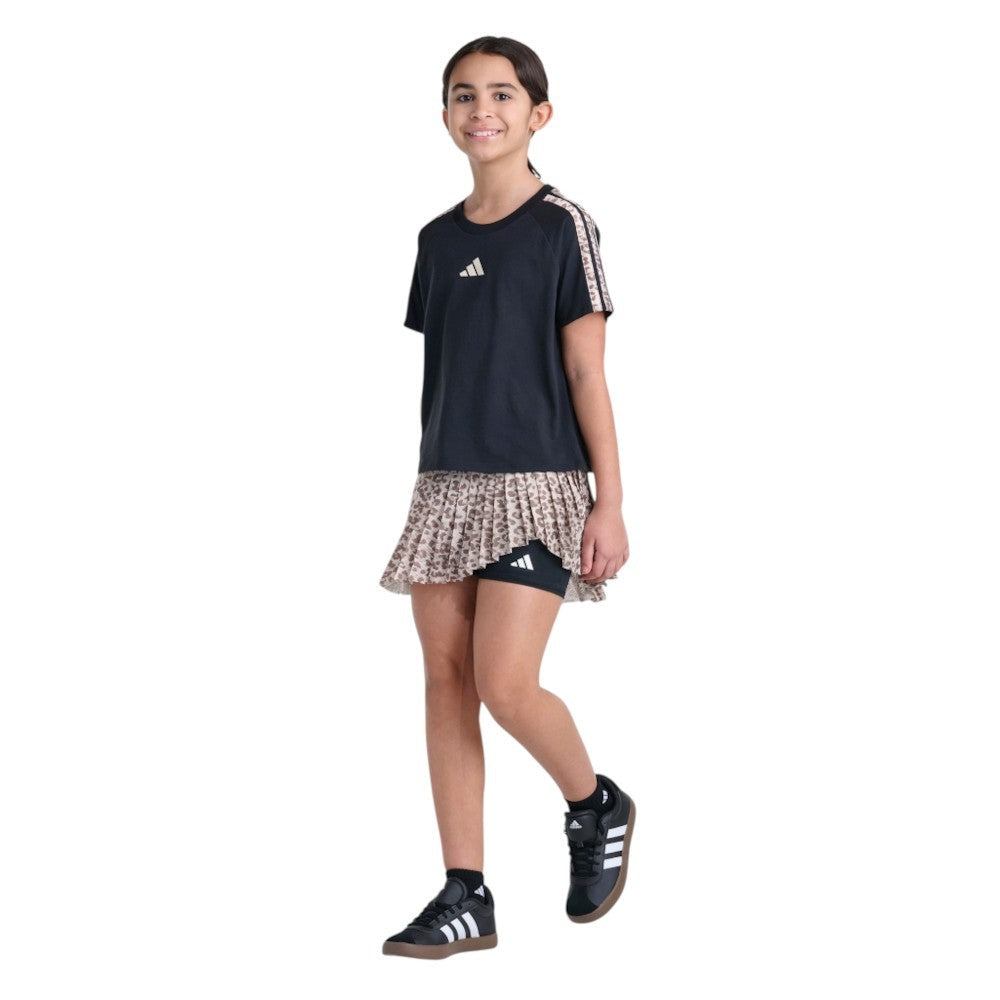 Aop Mesh Pleated Skort