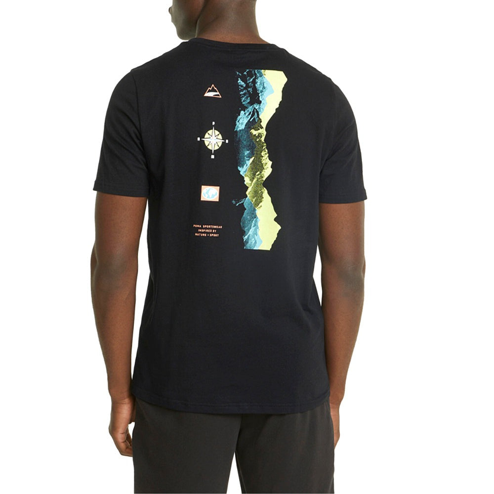 Nature Camp Graphic Crew Neck Short Sleeve T-Shirt
