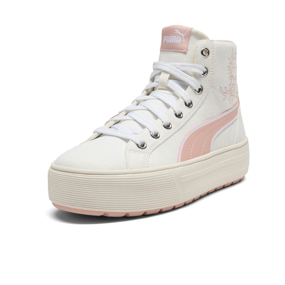 Kaia 2 Mid Novelty Flower Platform Lace Up Sneakers
