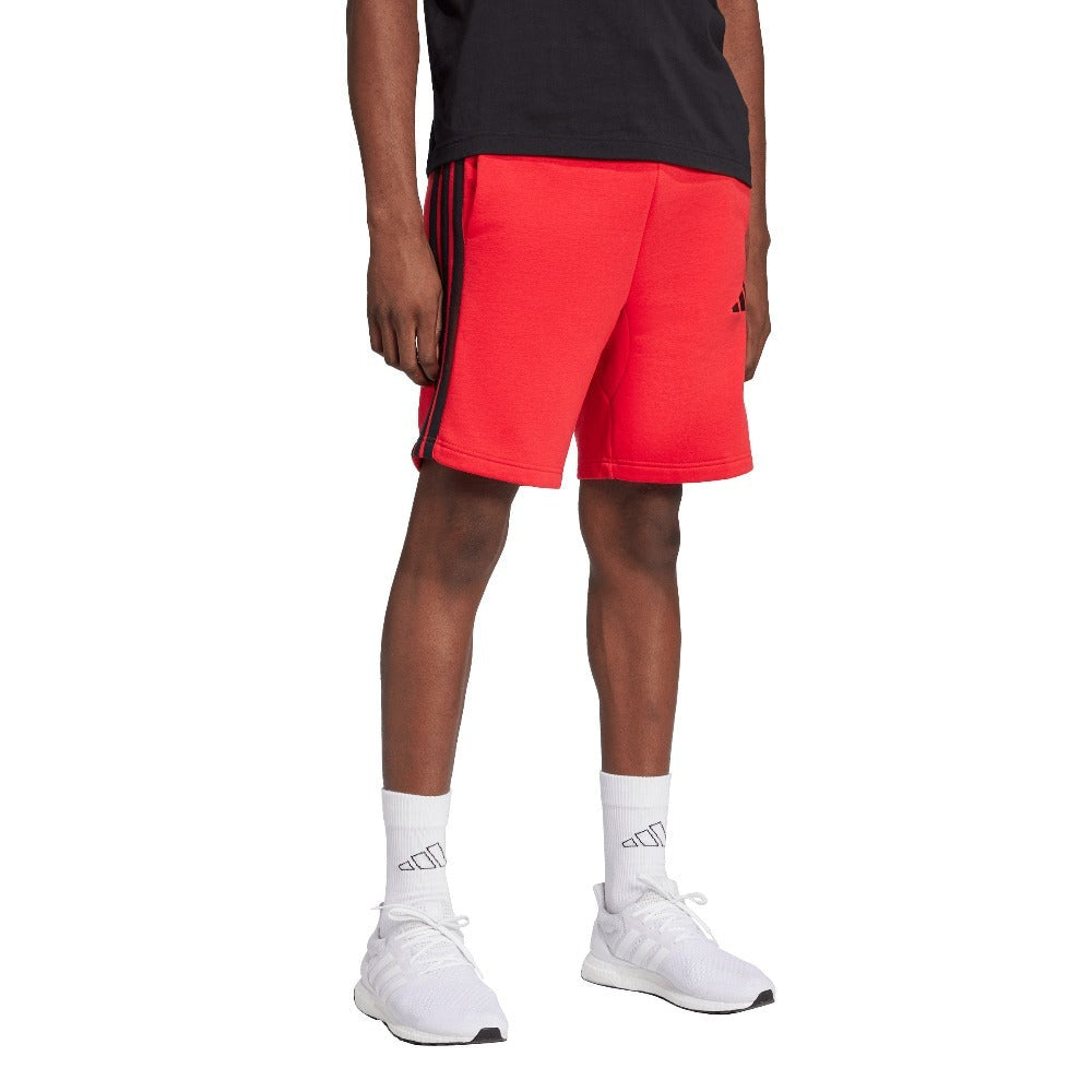 Essentials 3-Stripes Fleece Shorts