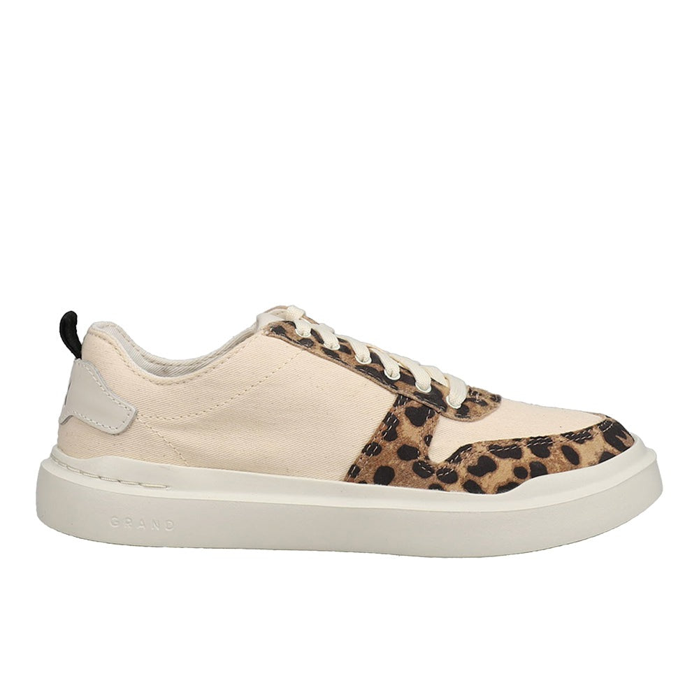 Grandpro Rally Canvas Court Leopard Slip On Sneakers