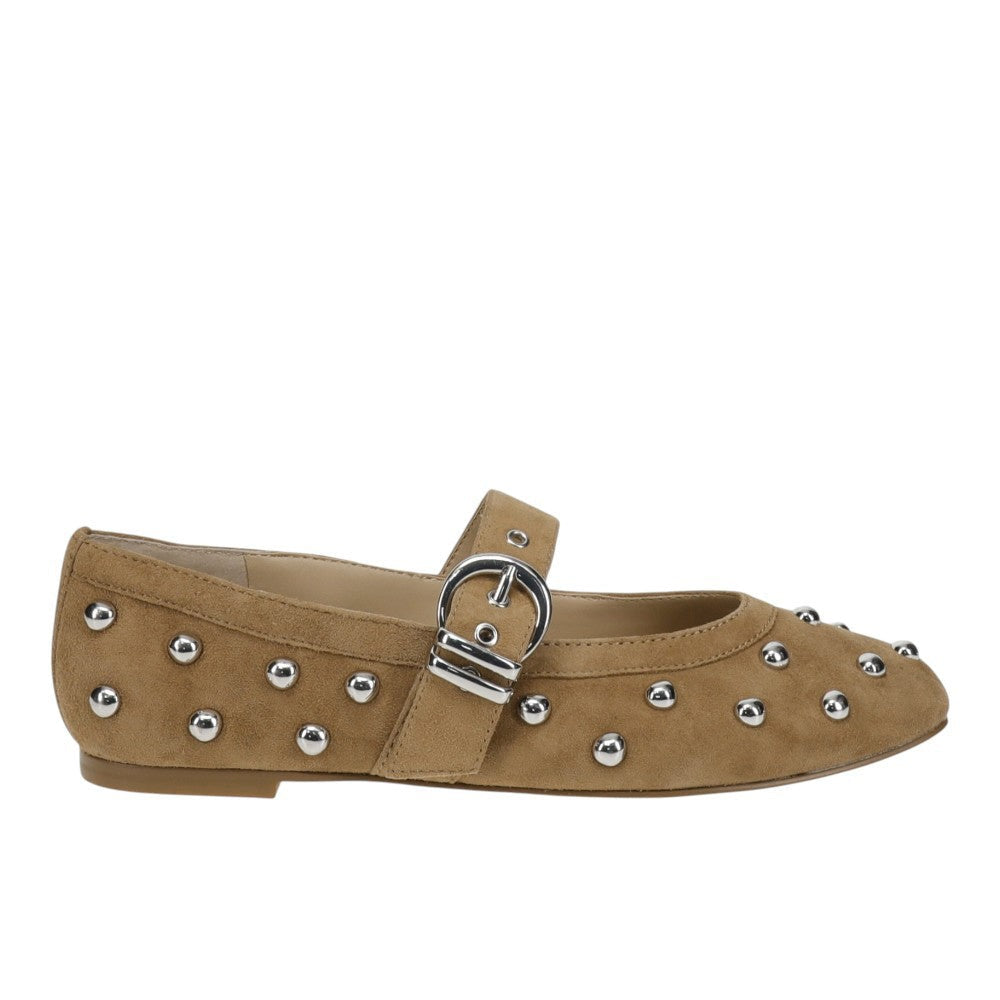 Mikel Suede Studded Flats