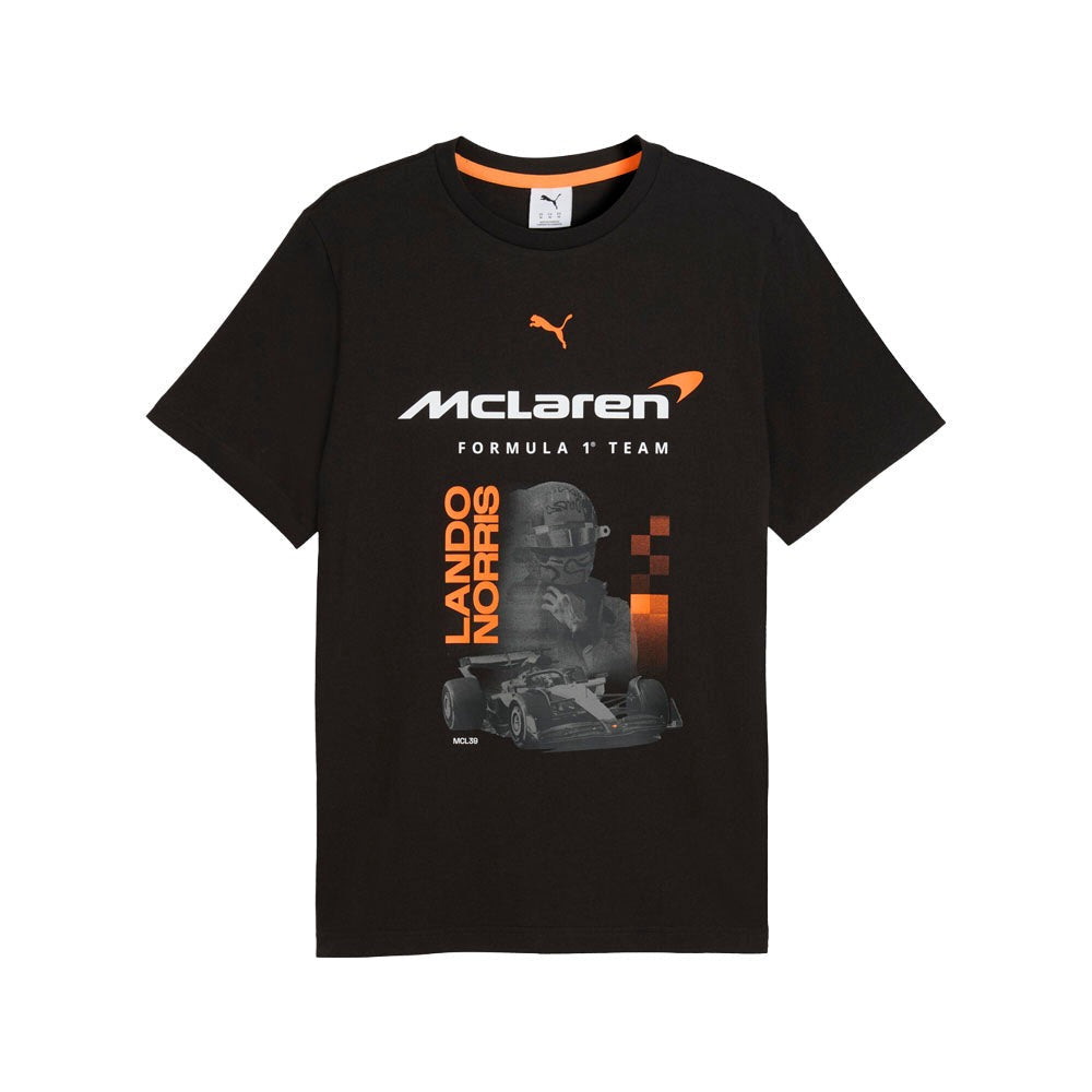 Mclaren Racing Driver Norris Graphic Crew Neck Short Sleeve T-Shirt