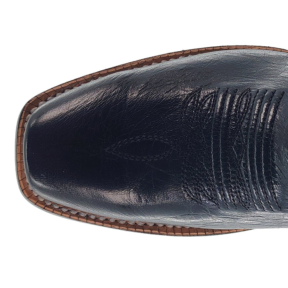 Goat Embroidered Narrow Square Toe Cowboy Boots