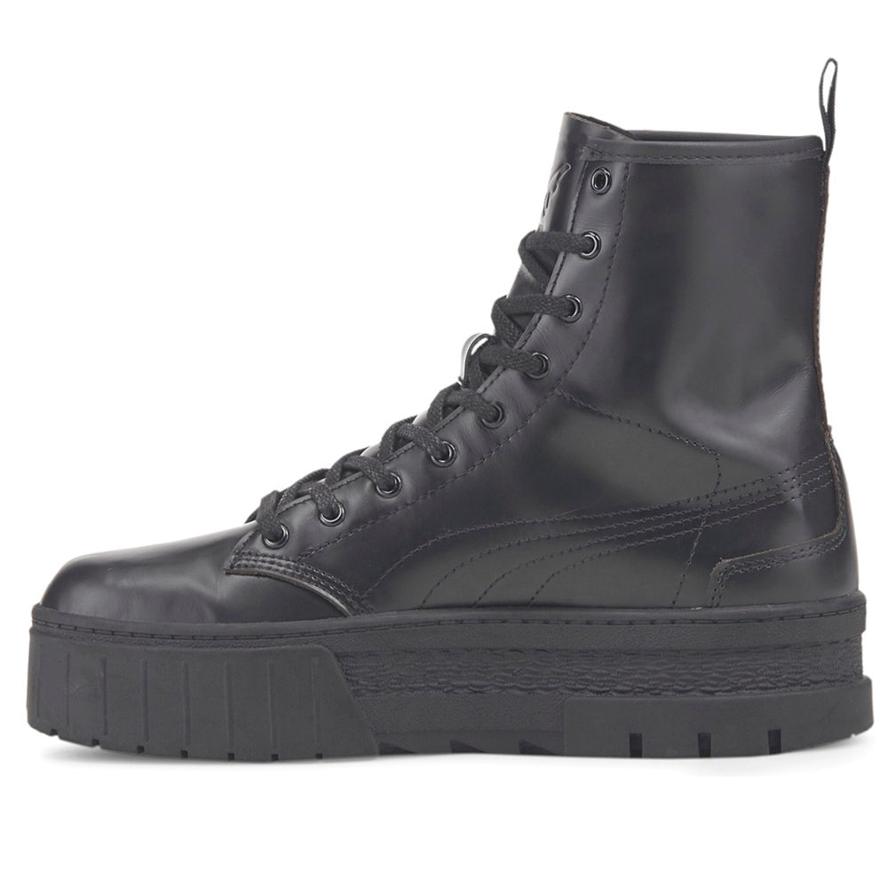 PUMA X DUA LIPA Mayze Platform Round Toe Lace Up Boots