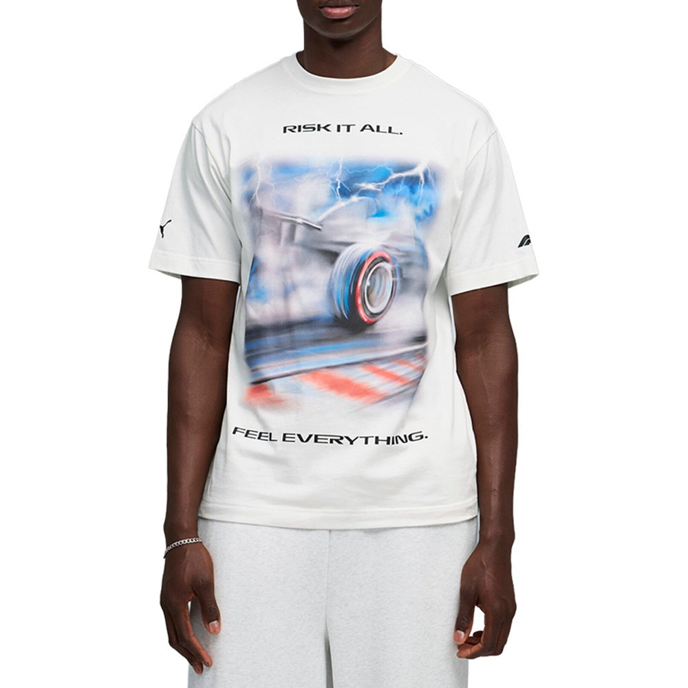 F1 Tyre Relaxed Graphic Crew Neck Short Sleeve T-Shirt