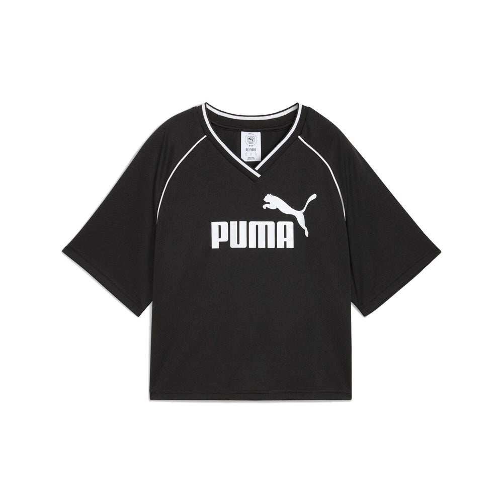 Essentials Relaxed Cropped Football Jersey